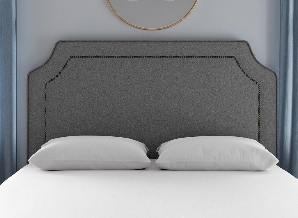 Flaxby Malton Padded Headboard  60 Super King  Grey | Bed Sava
