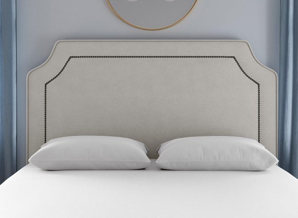 Flaxby Malton Padded Headboard  60 Super King  Cream | Bed Sava