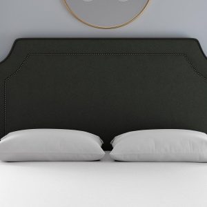 Flaxby Malton Padded Headboard  50 King  Green | Bed Sava