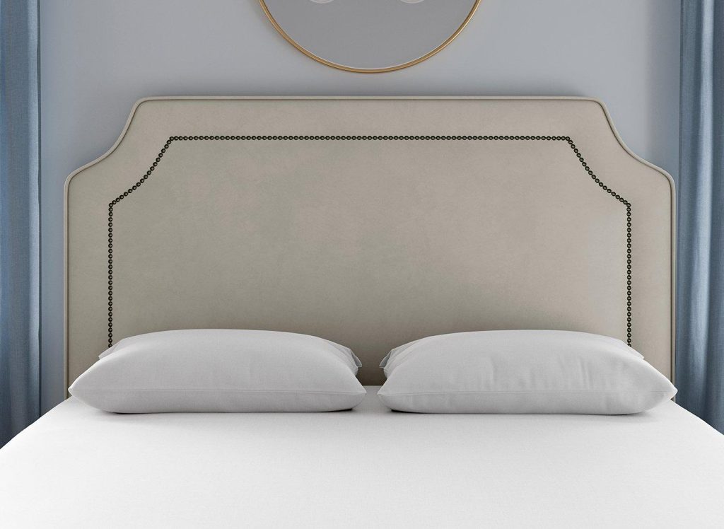 Flaxby Malton Padded Headboard  60 Super King  Beige | Bed Sava