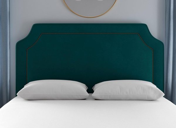 Flaxby Malton Padded Headboard  30 Single  Green | Bed Sava