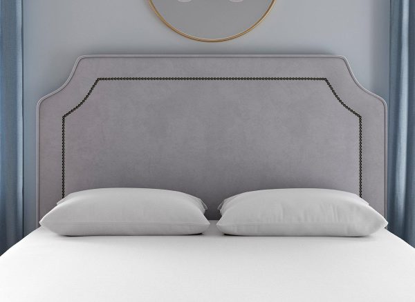 Flaxby Malton Padded Headboard  50 King  Purple | Bed Sava