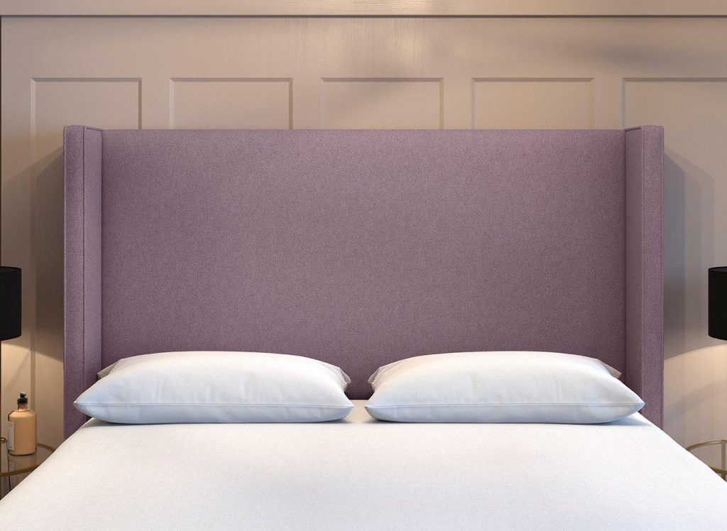 Flaxby Kettlewell Winged Headboard  30 Single  Purple | Bed Sava