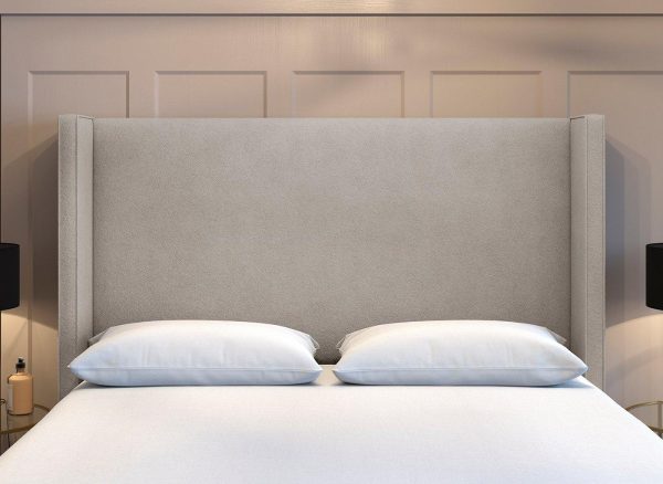Flaxby Kettlewell Winged Headboard  40 Small Double  Cream | Bed Sava