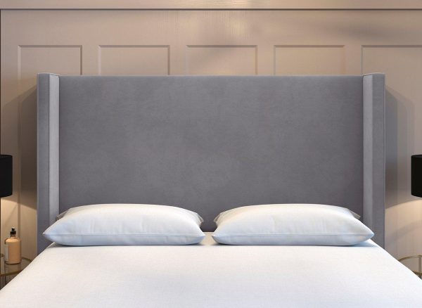 Flaxby Kettlewell Winged Headboard  40 Small Double  Purple | Bed Sava