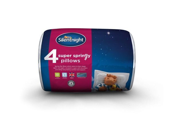 Silentnight Super Springy Pillow 4 Pack | Bed Sava