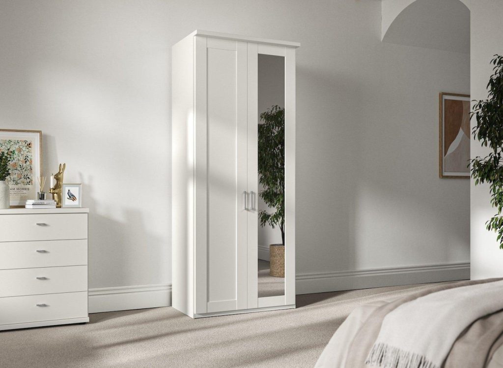 Dover 2-Door Wardrobe - White