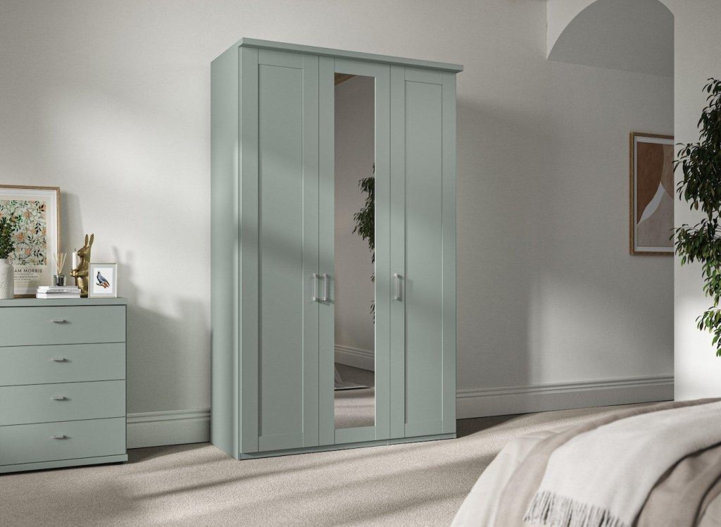 Dover 3-Door Wardrobe - Green