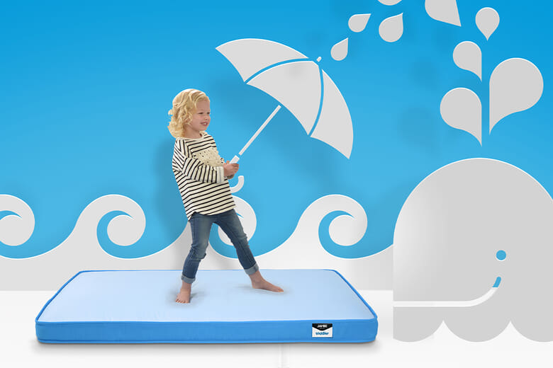 Cot Bed Mattress (140cm x 70cm) - JAY-BE Waterproof Foam Free Toddler Mattress