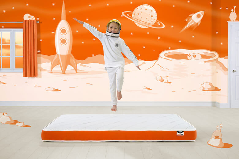 Shorty 75cm x 175cm 26 x 59  JAY BE Simply Kids Foam Free Mattress | Bed Sava