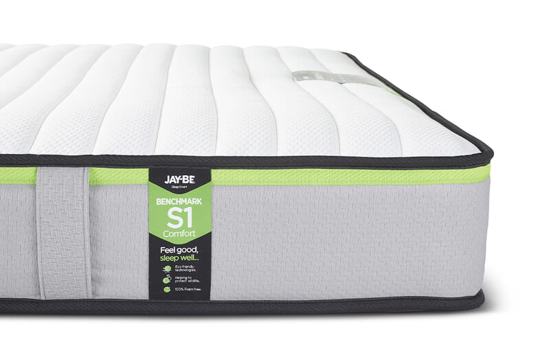 Single 3 x 63  Jay Be Benchmark S1 Comfort Eco Friendly Mattress | Bed Sava