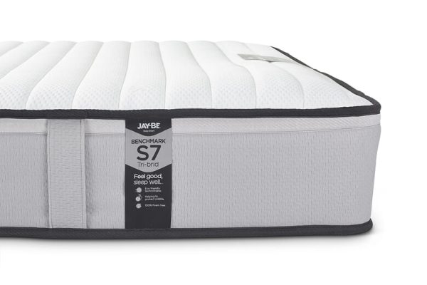 Small Double 4 x 63  Jay Be Benchmark S7 Tri Brid Eco Friendly Mattress | Bed Sava