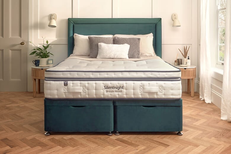 Silentnight British Wool 3000 Pillow Top Pocket Mattress, Single