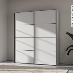 Roberts Medium 2 Door Wardrobe  White | Bed Sava