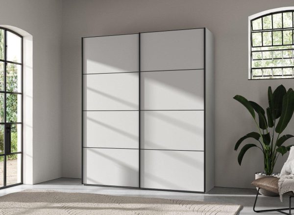 Roberts Medium 2 Door Wardrobe  White | Bed Sava