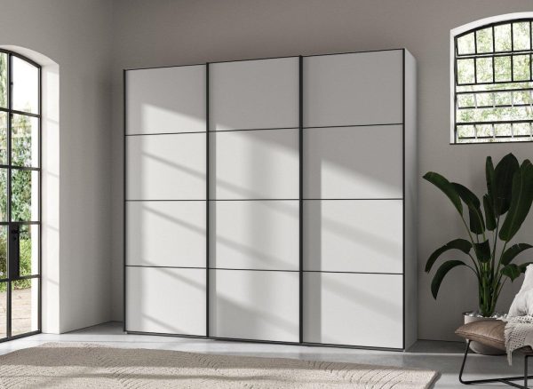 Roberts Large 3 Door Wardrobe  White | Bed Sava