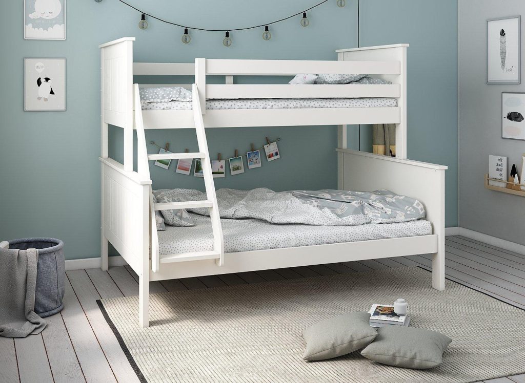 Northwood Kids Wooden Triple Bunk Bed  White | Bed Sava
