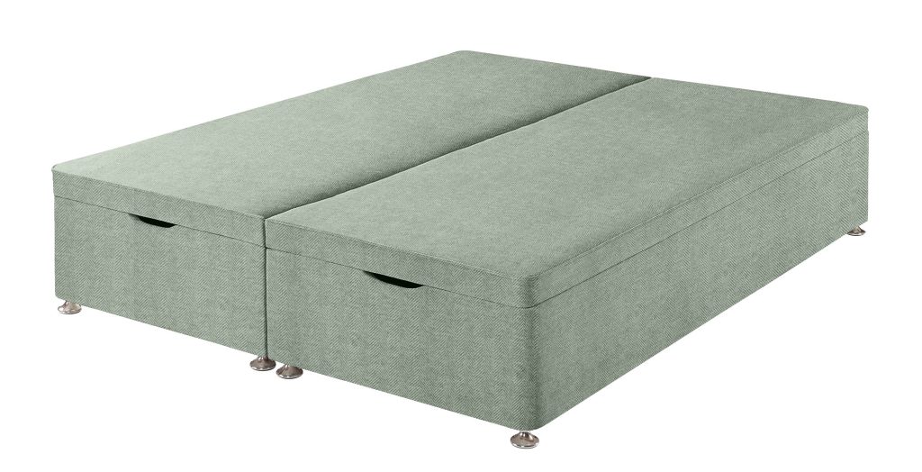 Harrison Spinks Premium Ottoman Divan Base - Herringbone Sky, King