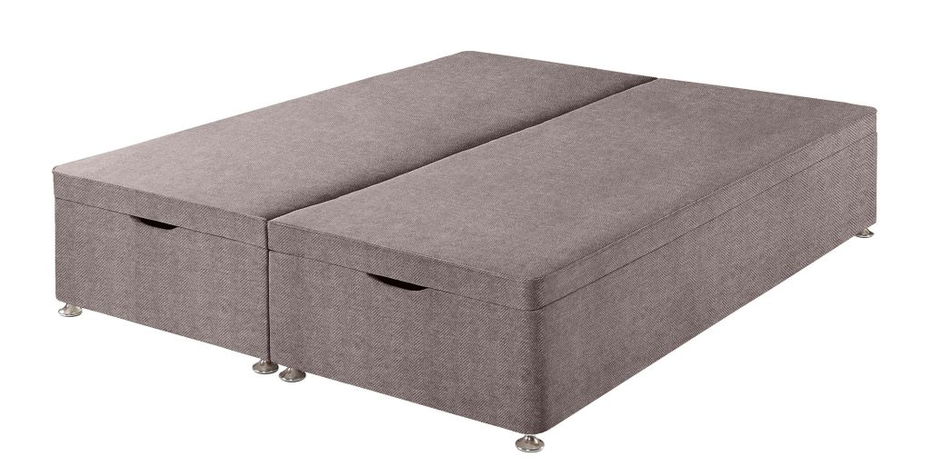 Harrison Spinks Premium Ottoman Divan Base - Herringbone Lilac, Super King