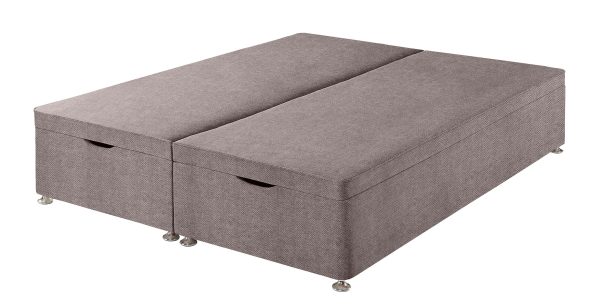 Harrison Spinks Premium Ottoman Divan Base  Herringbone Lilac Super King | Bed Sava