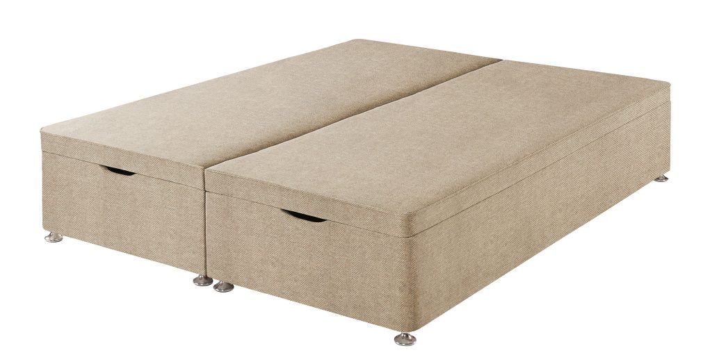 Harrison Spinks Premium Ottoman Divan Base - Herringbone Cotton, King