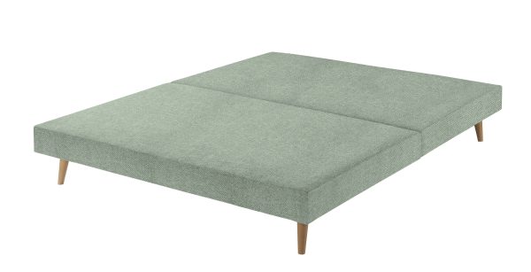 Harrison Spinks Premium Slim Divan Base  Herringbone Sky Small Double | Bed Sava