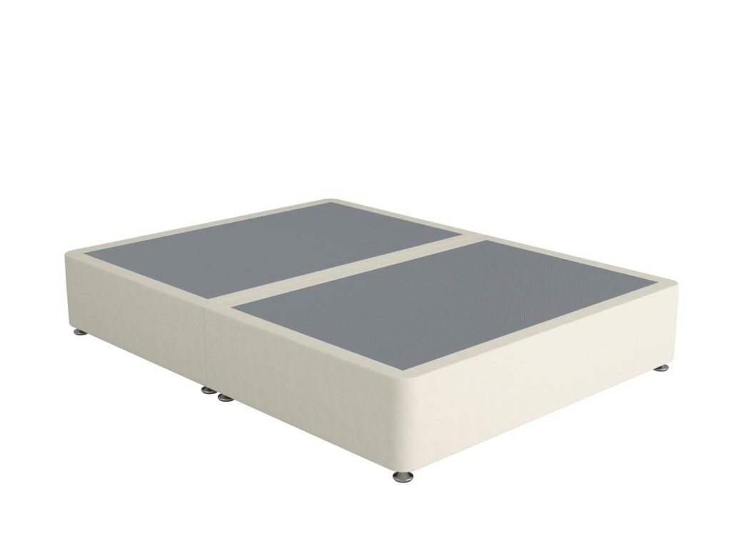 Sleepeezee Contemporary Divan Bed Base - 4'6 Double - Cream