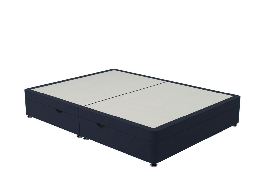 Sleepeezee Contemporary Ottoman Divan Bed Base  60 Super King  Blue | Bed Sava