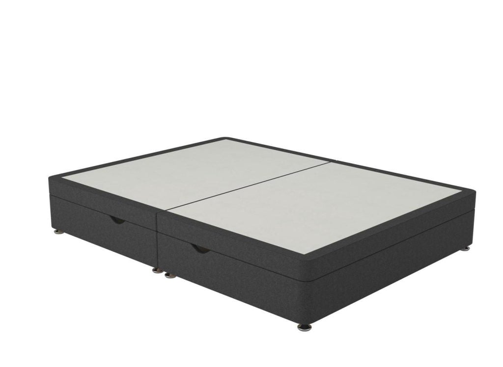 Sleepeezee Contemporary Ottoman Divan Bed Base  46 Double  Grey | Bed Sava