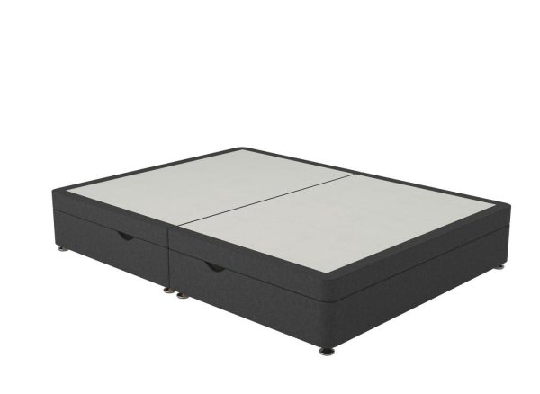 Sleepeezee Contemporary Ottoman Divan Bed Base  46 Double  Grey | Bed Sava