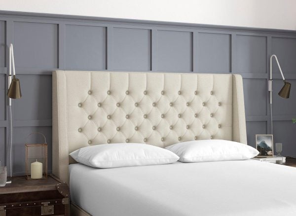 TheraPur Buckler Headboard  46 Double  Cream | Bed Sava
