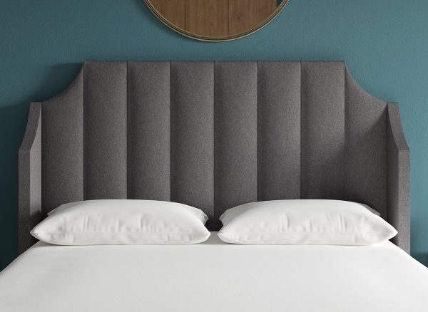 TheraPur Holly Headboard  60 Super King  Grey | Bed Sava