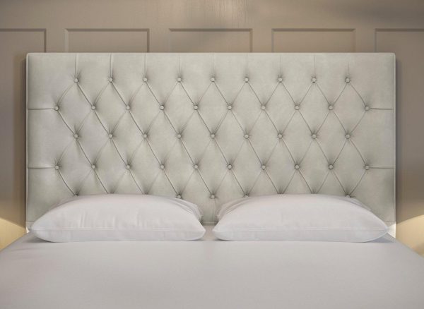 Dream Team Felixstowe Headboard  60 Super King  Grey | Bed Sava