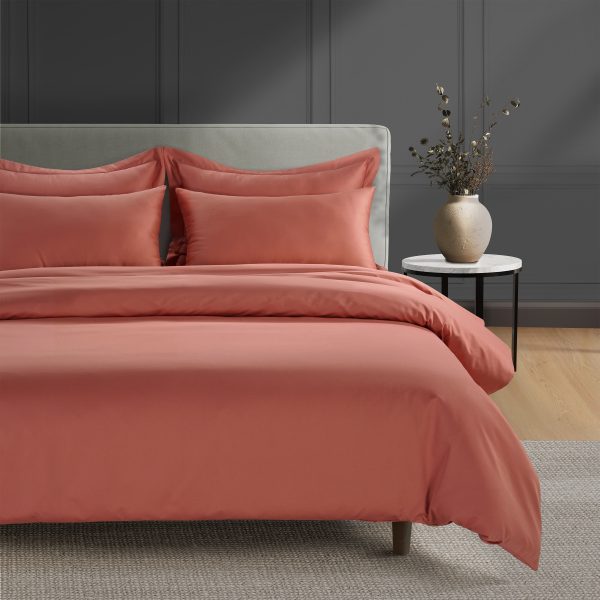 800 Thread Count Grand Splendour LUXE Duvet Cover  Sateen Terra Cotta King  Terra Cotta | Bed Sava