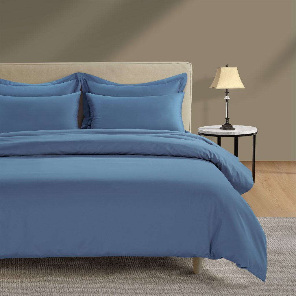300 Thread Count Peaceful Empress Duvet Cover - Quiet Harbour, Double / Quiet Harbour