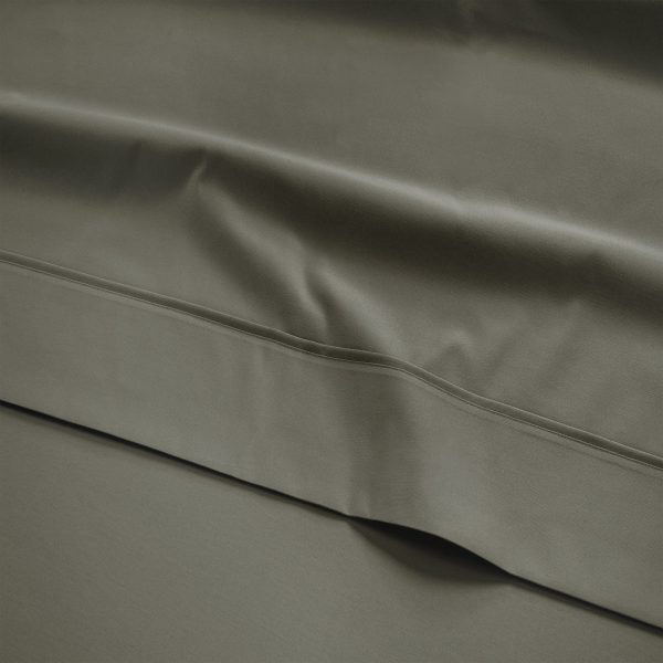 300 Thread Count Peaceful Empress Percale Flat Sheet  Sage Green Super King  Sage Green | Bed Sava