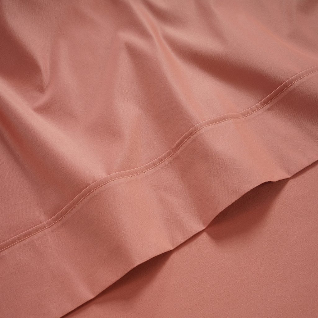 300 Thread Count Peaceful Empress Percale Flat Sheet - Terra Cotta, King / Terra Cotta