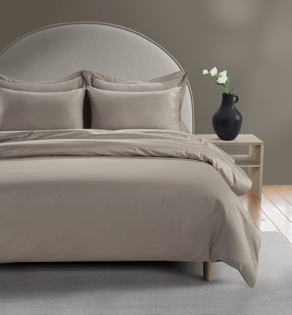 800 Thread Count Egyptian Cotton Grand Splendour Lux Buttery Smooth Duvet Cover - Simply Taupe, Super King / Simply Taupe