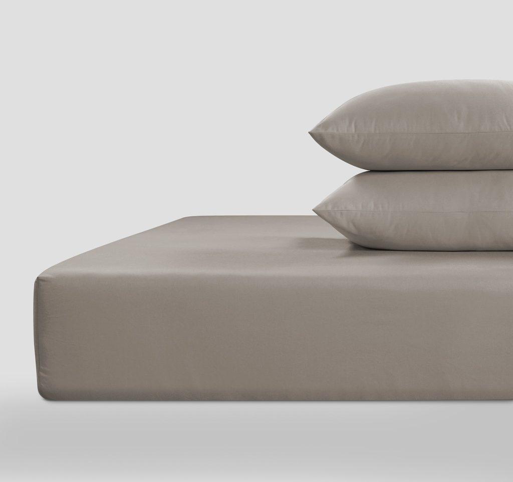 800 Thread Count Egyptian Cotton Grand Splendour Lux Buttery Smooth Lux Fitted Sheet - Simply Taupe, Single / Standard / Simply Taupe