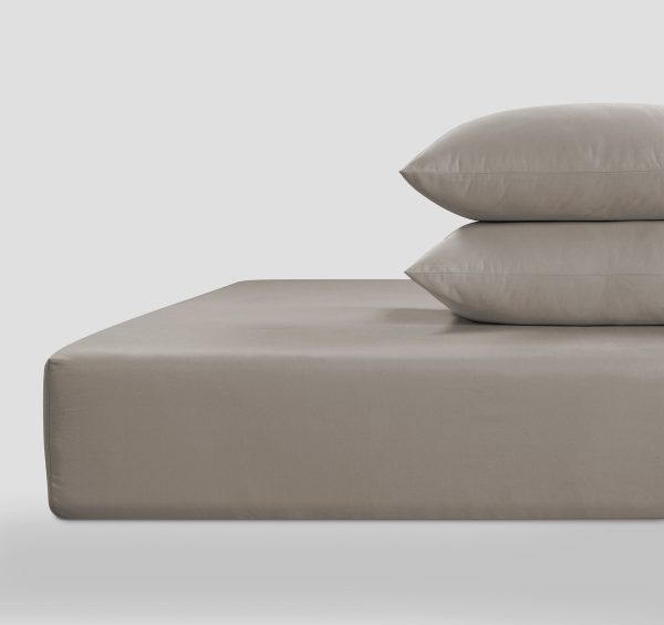 800 Thread Count Egyptian Cotton Grand Splendour Lux Buttery Smooth Lux Fitted Sheet  Simply Taupe Double  Deep Drop  Simply Taupe | Bed Sava