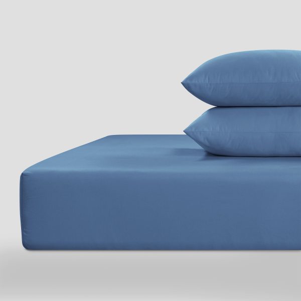 800 Thread Count Grand Splendour LUXE Fitted Sheet  Sateen Quiet Harbour Single  Deep Fit  Quiet Harbour | Bed Sava