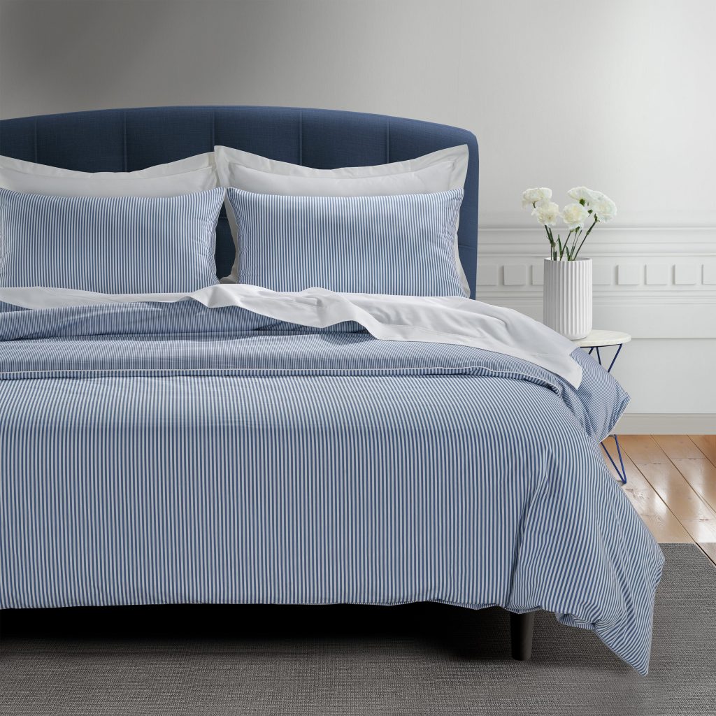 300 Thread Count Celeste Quiet Harbour Duvet Cover, Single / Celeste Quiet Harbour