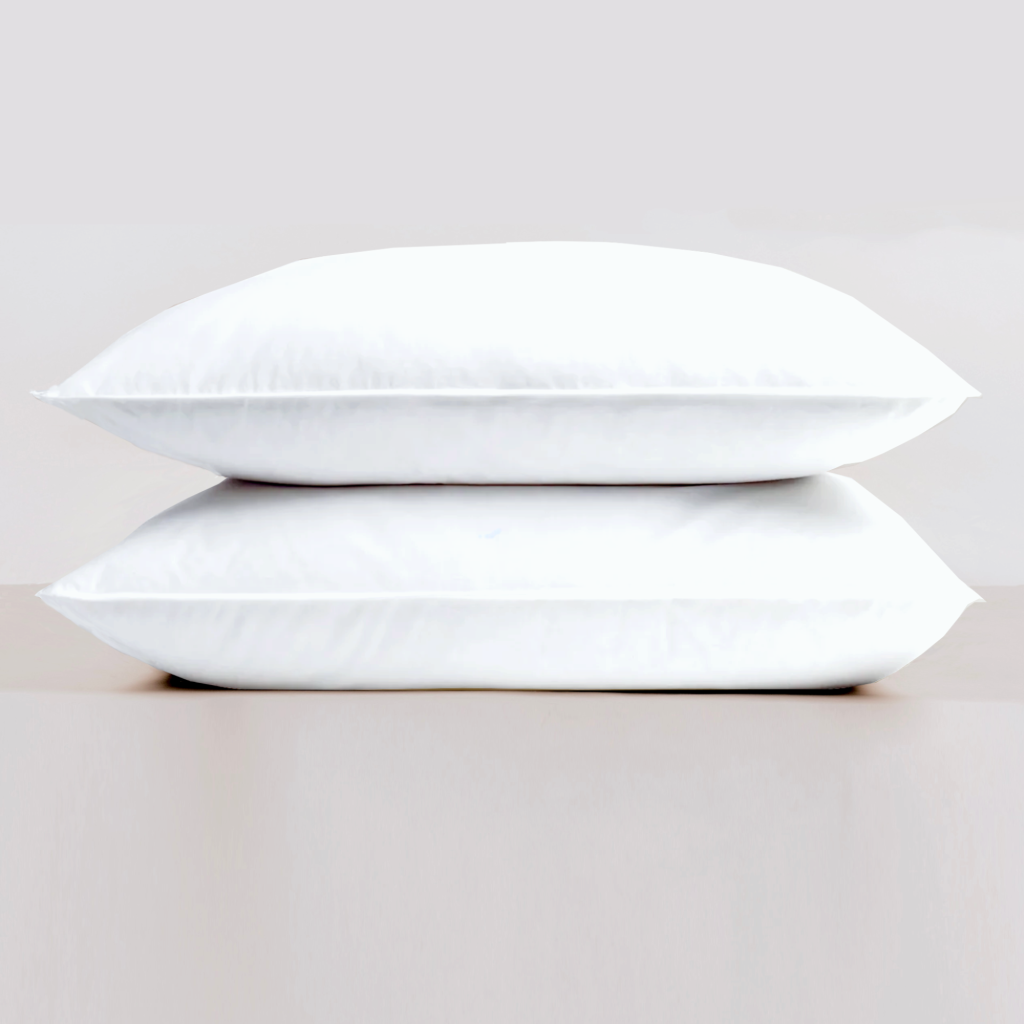 Luxury Vegan Down Hypoallergenic Pillow - 1 Pair (2 Pillows), Super King / Soft/Medium