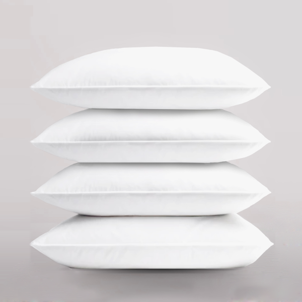 Luxury Vegan Down Hypoallergenic Pillow  2 Pair 4Pillows Standard  MediumFirm | Bed Sava
