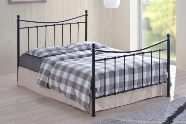 Time Living Alderley Black Bed Frame King Size | Bed Sava