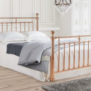 Time Living Alexander Rose Gold Bed Frame Double | Bed Sava