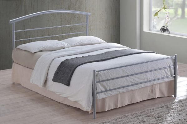 Time Living Brennington Silver Bed Frame Single | Bed Sava