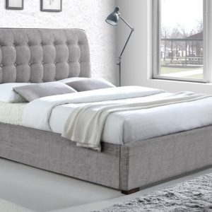 Time Living Hamilton Light Grey Bed Frame Double | Bed Sava