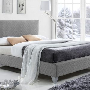Time Living Brooklyn Grey Bed Frame Double | Bed Sava