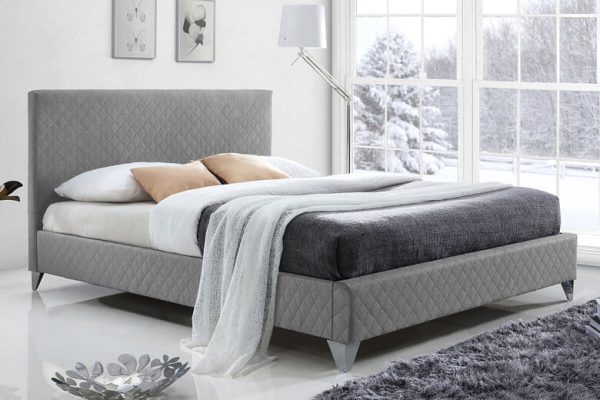 Time Living Brooklyn Grey Bed Frame Double | Bed Sava